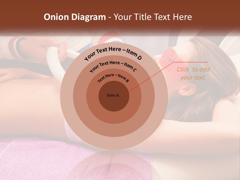 A Woman Getting Laser Hair Removal From A Machine PowerPoint Template