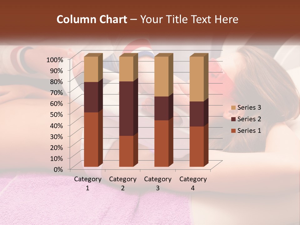 A Woman Getting Laser Hair Removal From A Machine PowerPoint Template