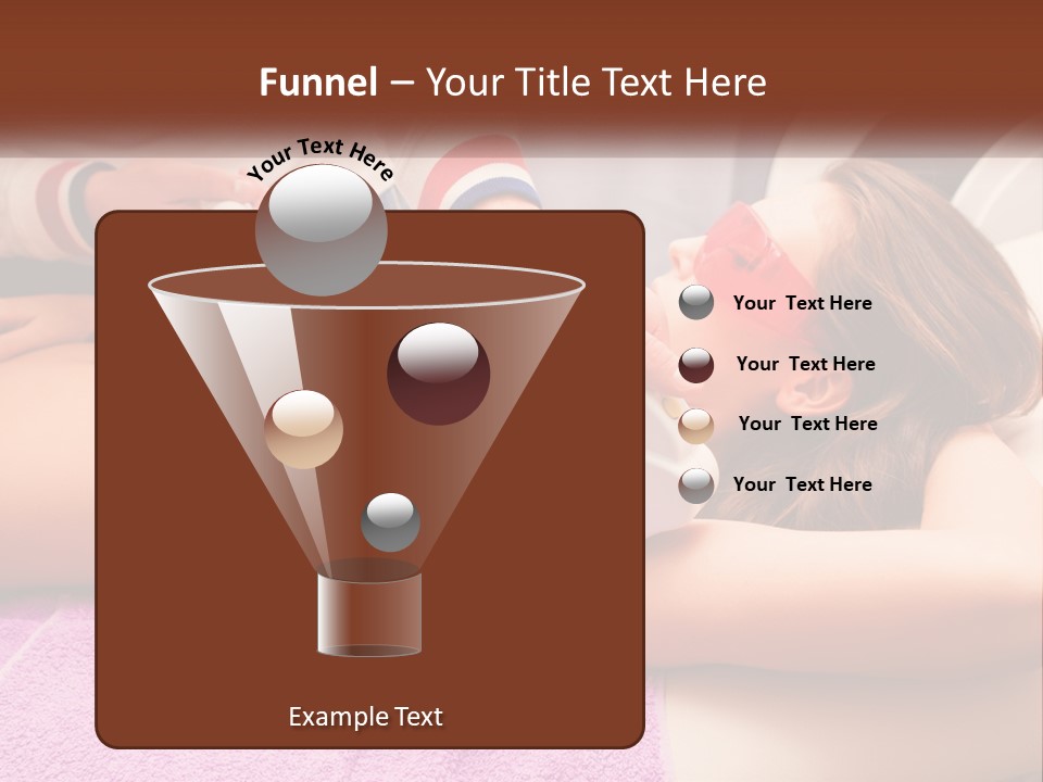 A Woman Getting Laser Hair Removal From A Machine PowerPoint Template