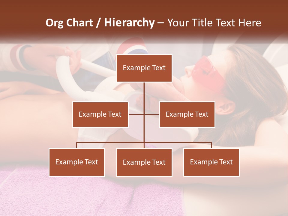 A Woman Getting Laser Hair Removal From A Machine PowerPoint Template
