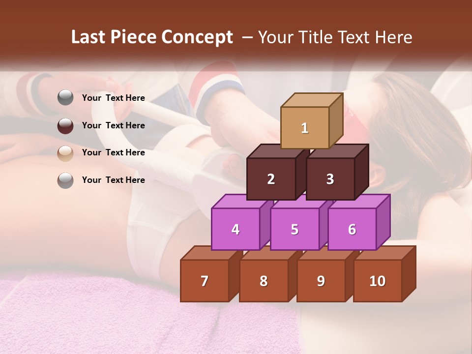 A Woman Getting Laser Hair Removal From A Machine PowerPoint Template