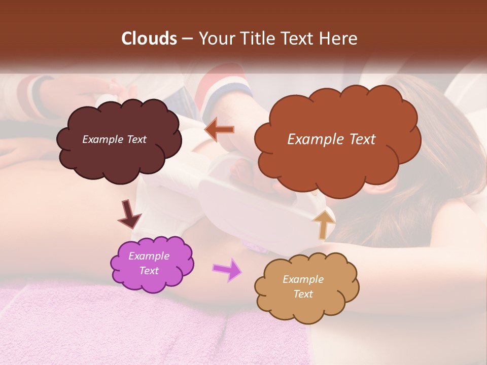 A Woman Getting Laser Hair Removal From A Machine PowerPoint Template