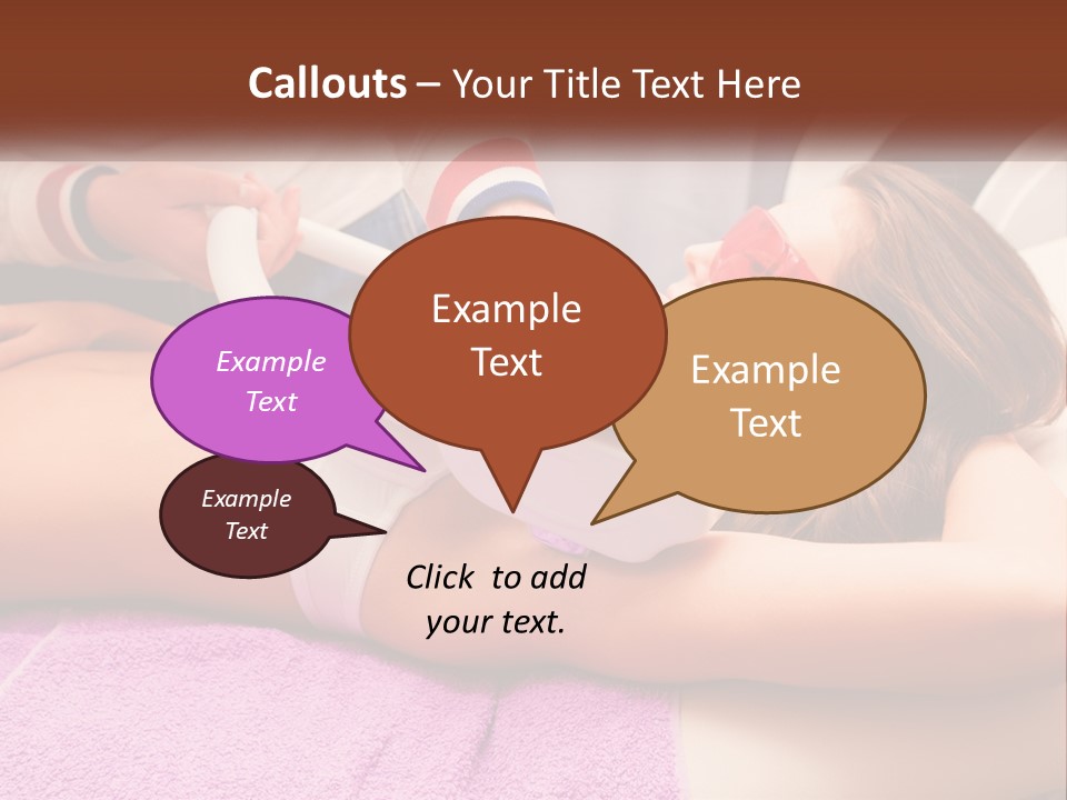 A Woman Getting Laser Hair Removal From A Machine PowerPoint Template