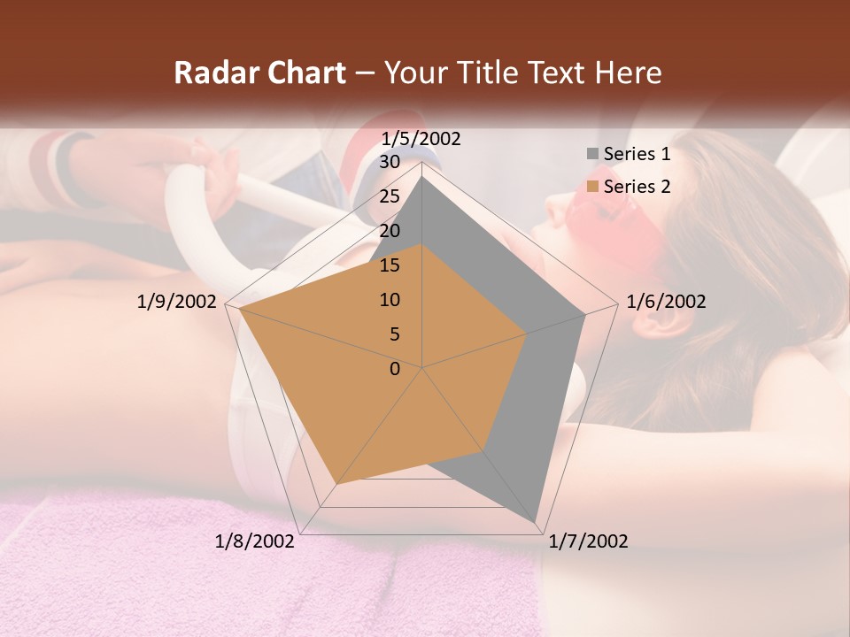 A Woman Getting Laser Hair Removal From A Machine PowerPoint Template
