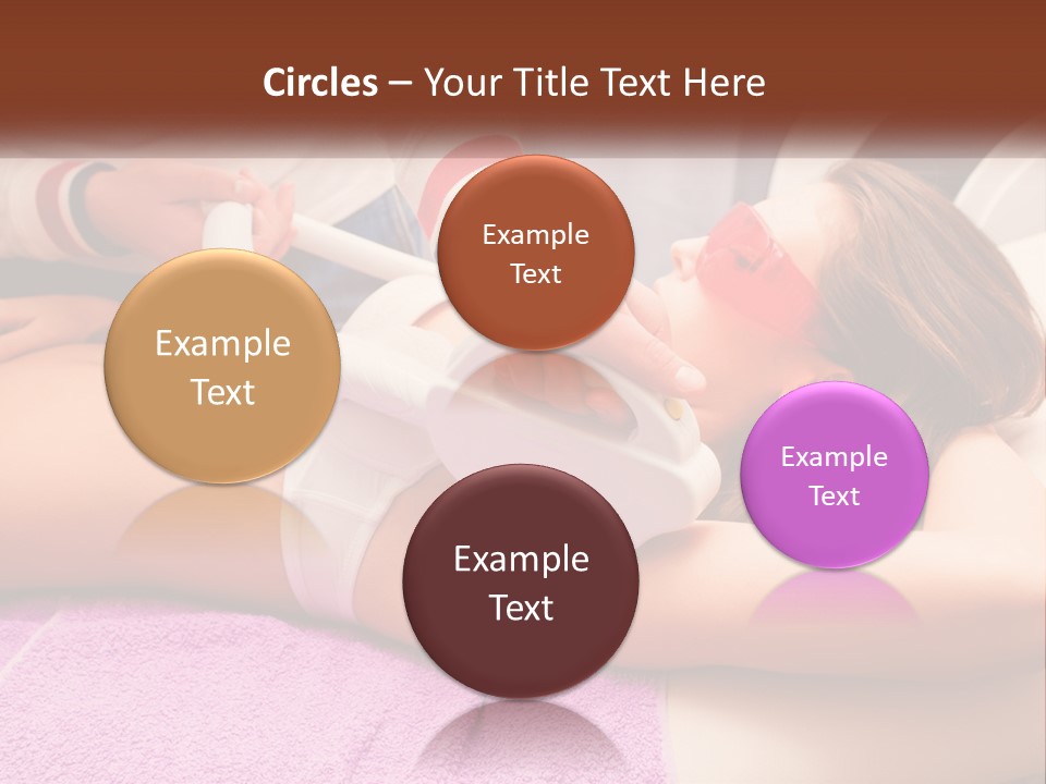 A Woman Getting Laser Hair Removal From A Machine PowerPoint Template