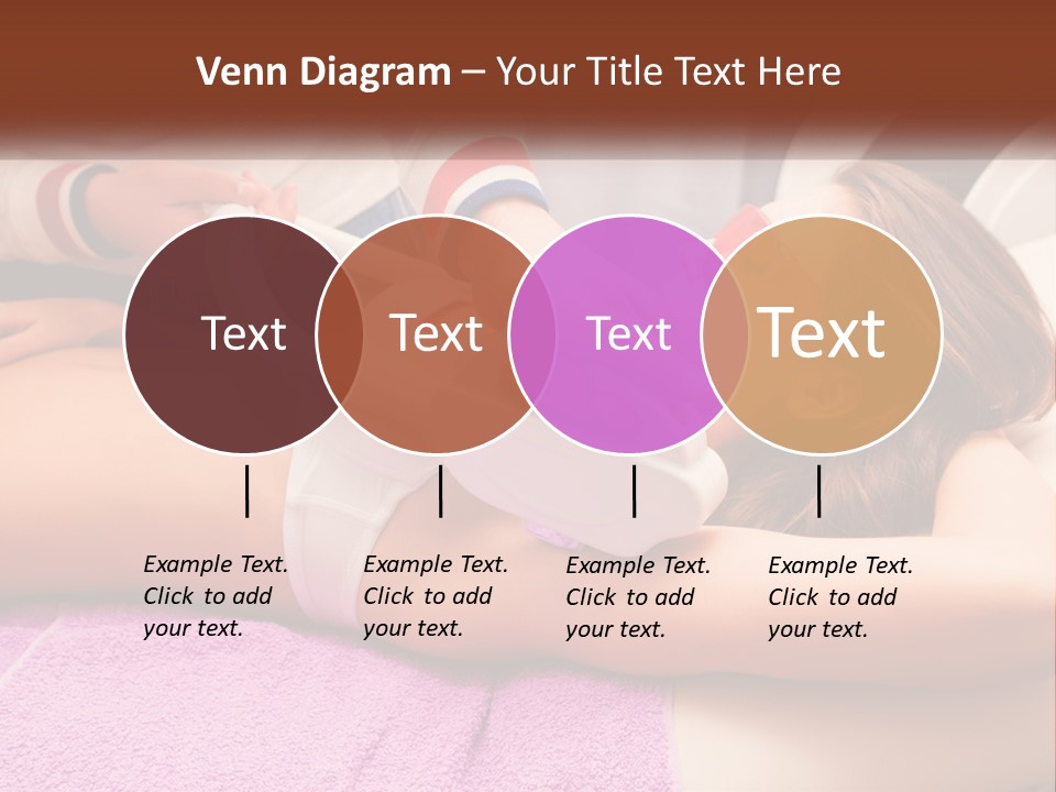 A Woman Getting Laser Hair Removal From A Machine PowerPoint Template