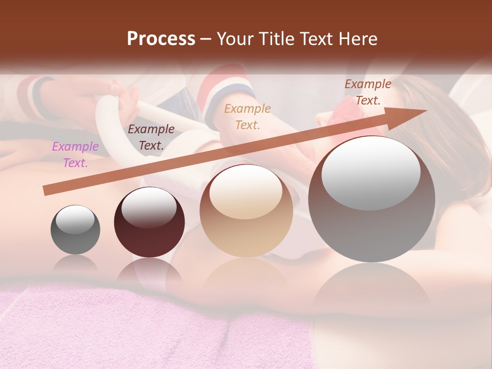 A Woman Getting Laser Hair Removal From A Machine PowerPoint Template