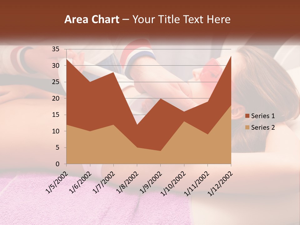 A Woman Getting Laser Hair Removal From A Machine PowerPoint Template