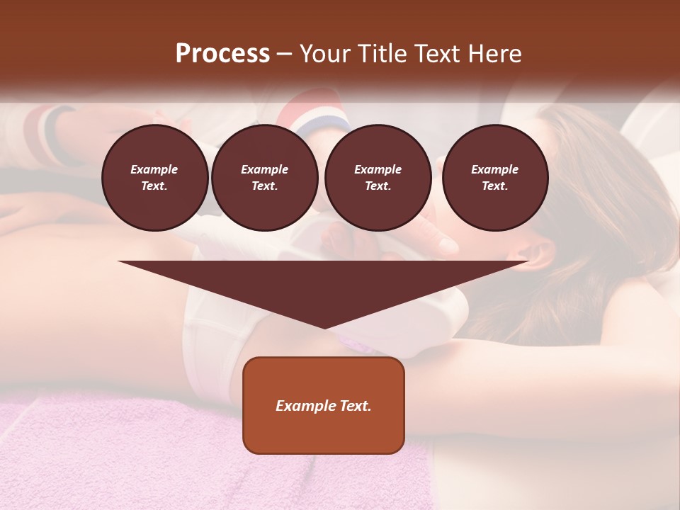 A Woman Getting Laser Hair Removal From A Machine PowerPoint Template