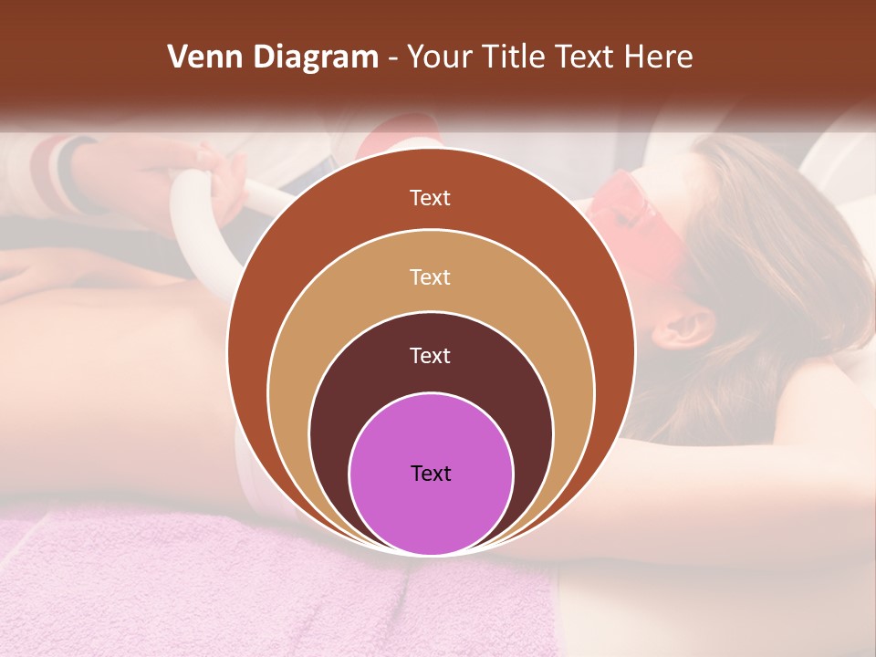 A Woman Getting Laser Hair Removal From A Machine PowerPoint Template