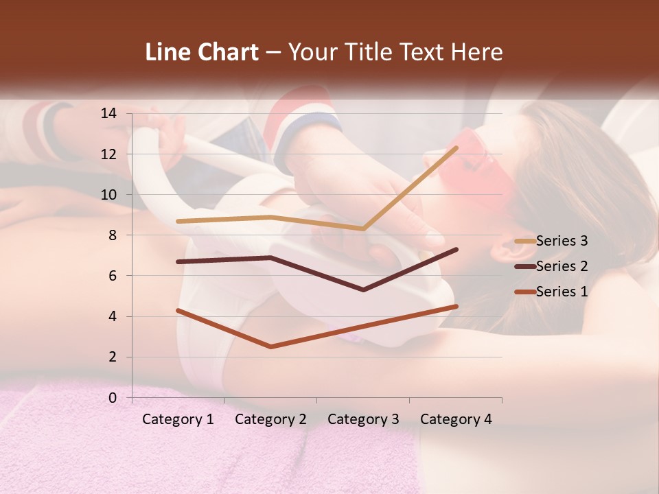 A Woman Getting Laser Hair Removal From A Machine PowerPoint Template