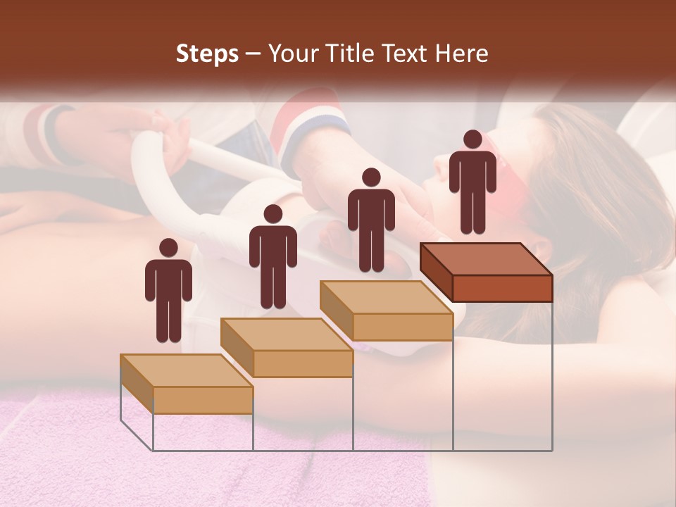 A Woman Getting Laser Hair Removal From A Machine PowerPoint Template
