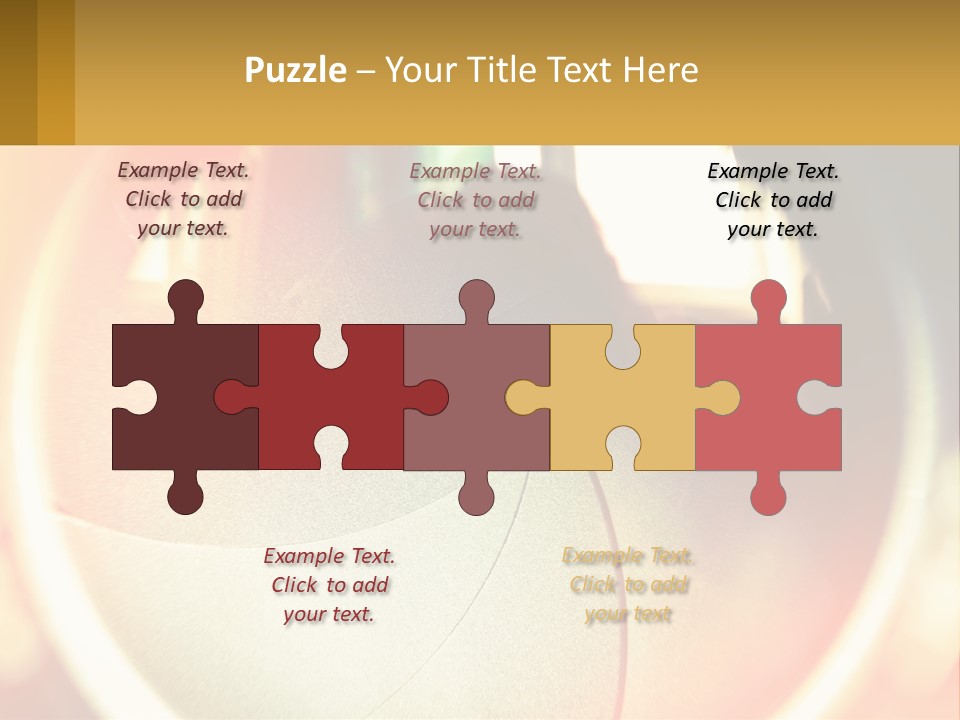 A Camera Lens With A Blurry Image In The Background PowerPoint Template