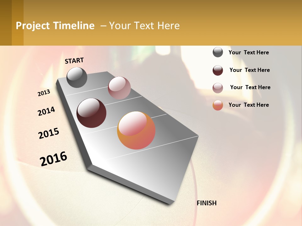 A Camera Lens With A Blurry Image In The Background PowerPoint Template