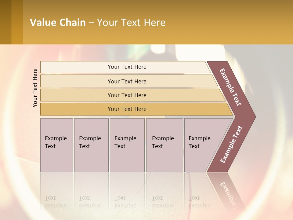 A Camera Lens With A Blurry Image In The Background PowerPoint Template