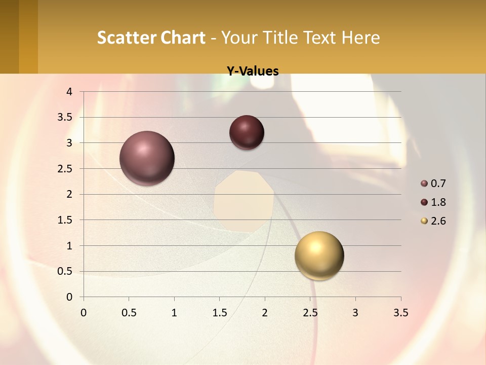 A Camera Lens With A Blurry Image In The Background PowerPoint Template