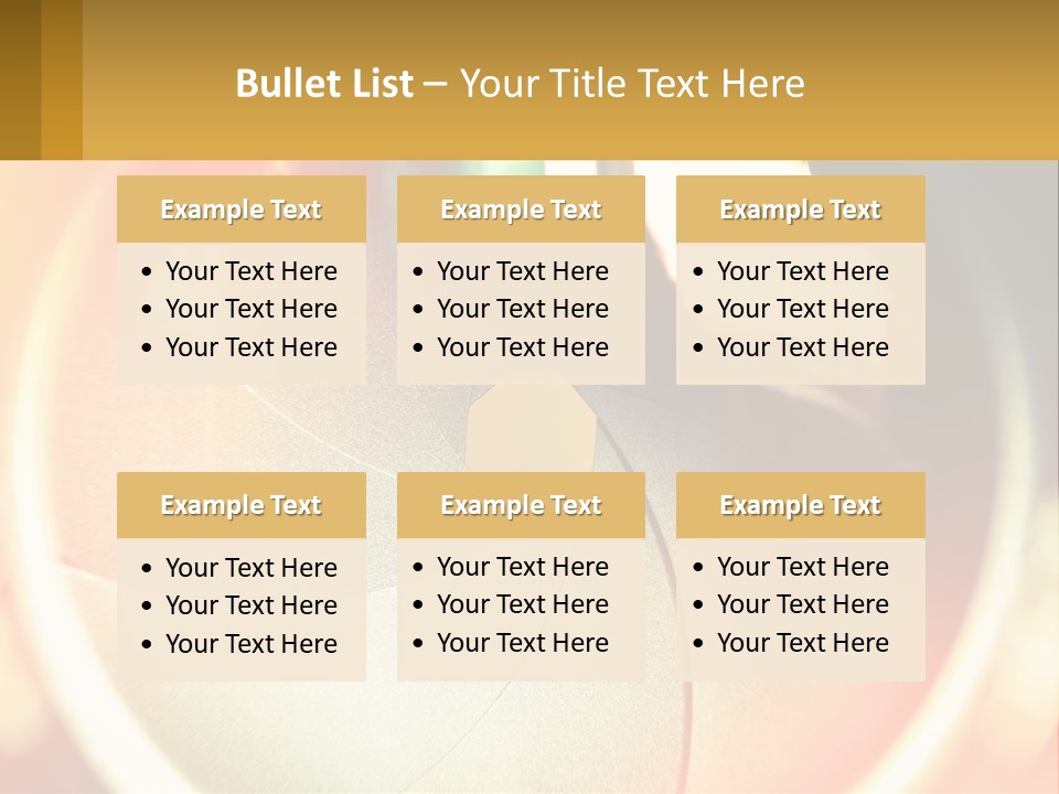 A Camera Lens With A Blurry Image In The Background PowerPoint Template