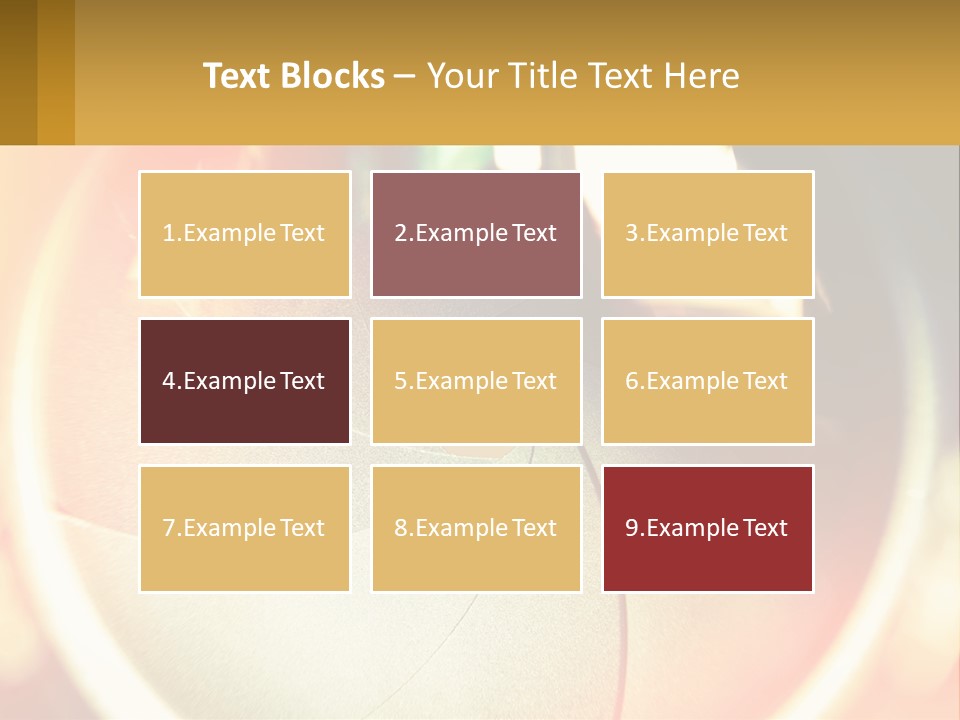 A Camera Lens With A Blurry Image In The Background PowerPoint Template