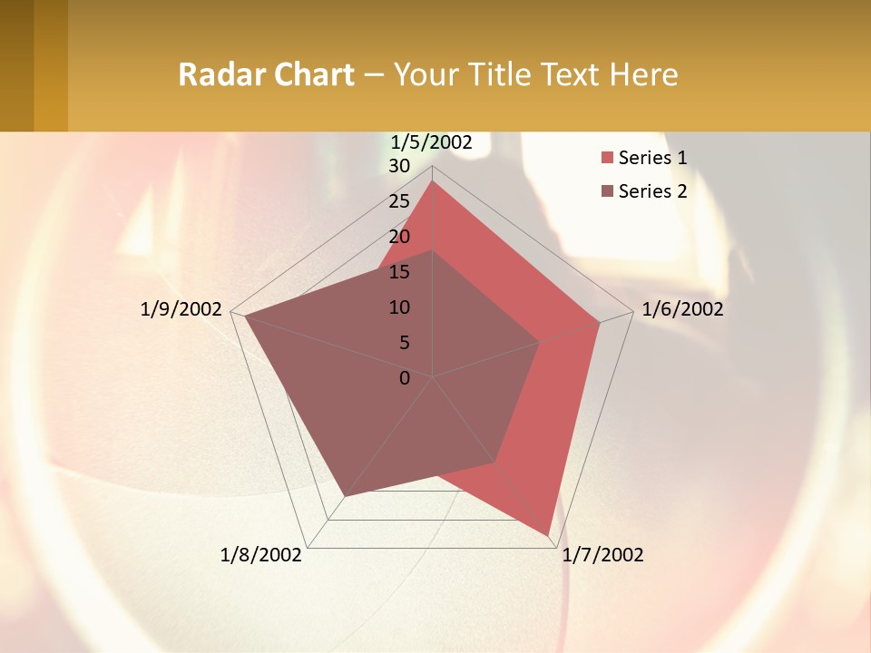 A Camera Lens With A Blurry Image In The Background PowerPoint Template
