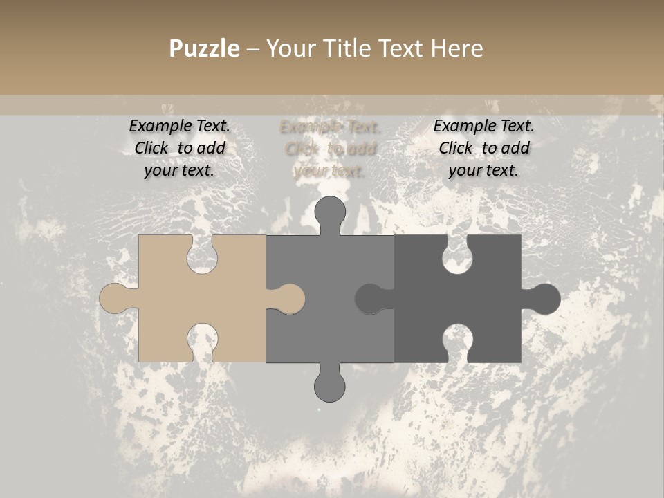 A Woman With Black And White Paint On Her Face PowerPoint Template