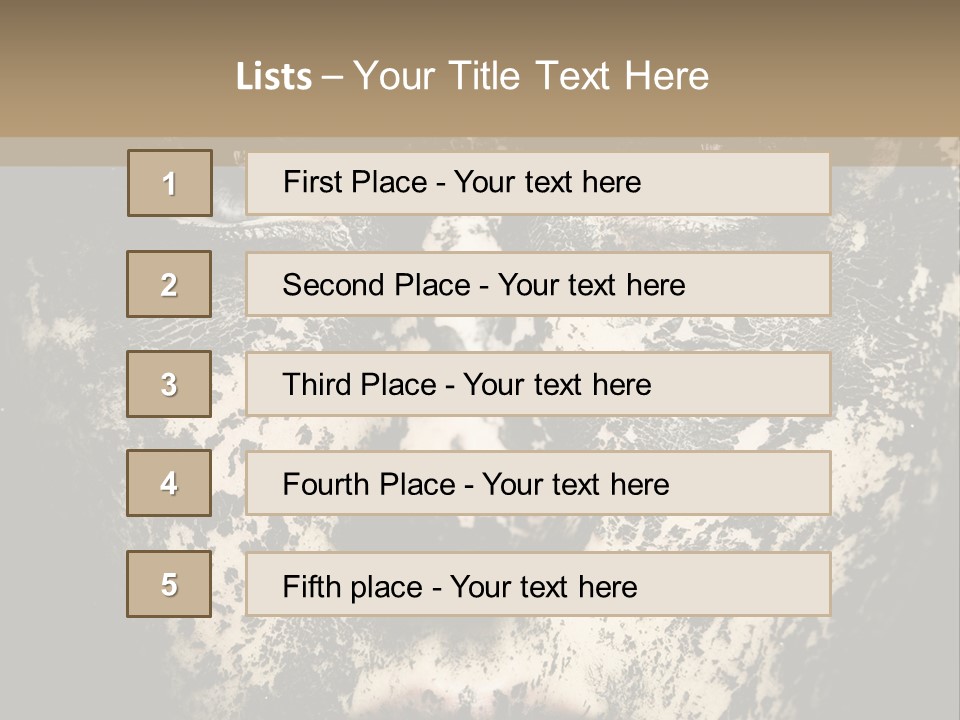 A Woman With Black And White Paint On Her Face PowerPoint Template