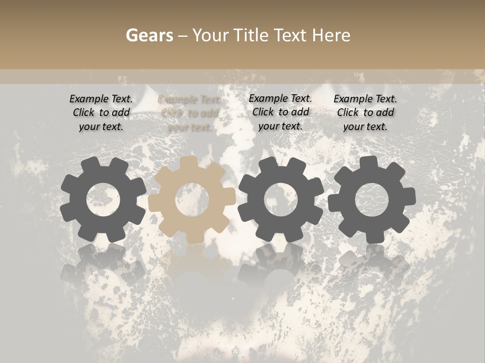 A Woman With Black And White Paint On Her Face PowerPoint Template