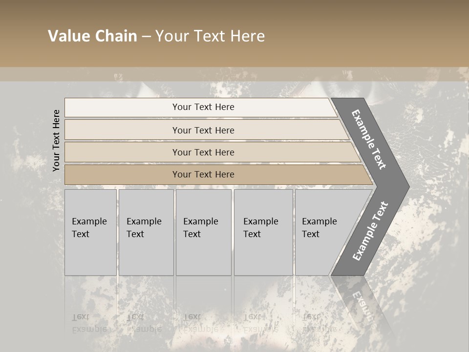 A Woman With Black And White Paint On Her Face PowerPoint Template