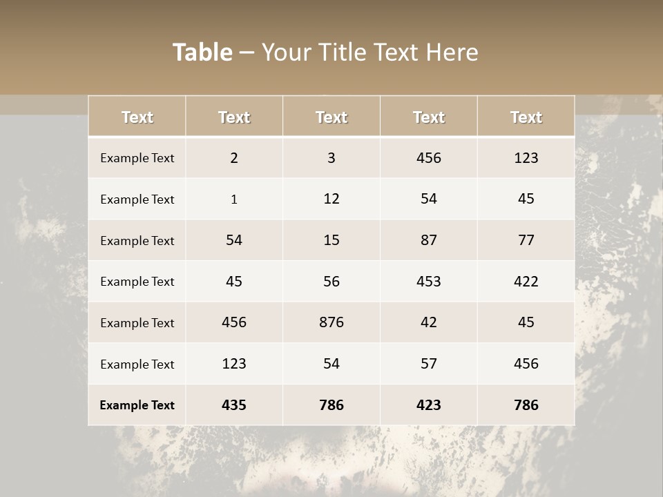 A Woman With Black And White Paint On Her Face PowerPoint Template