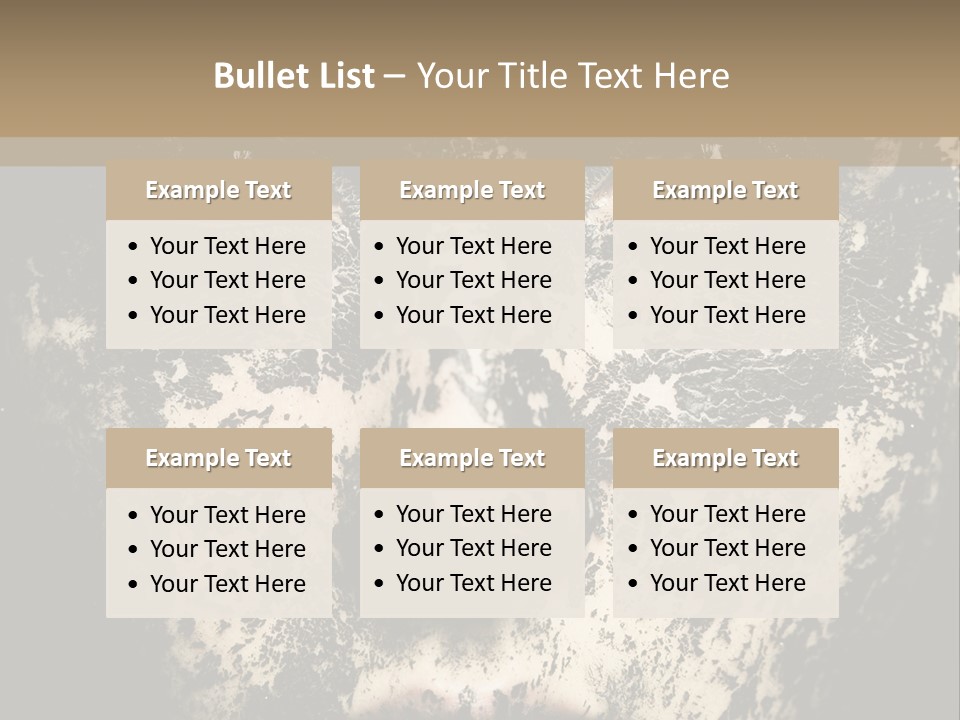 A Woman With Black And White Paint On Her Face PowerPoint Template