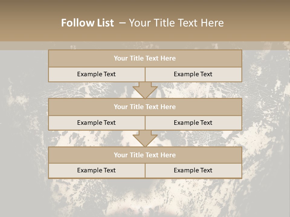 A Woman With Black And White Paint On Her Face PowerPoint Template