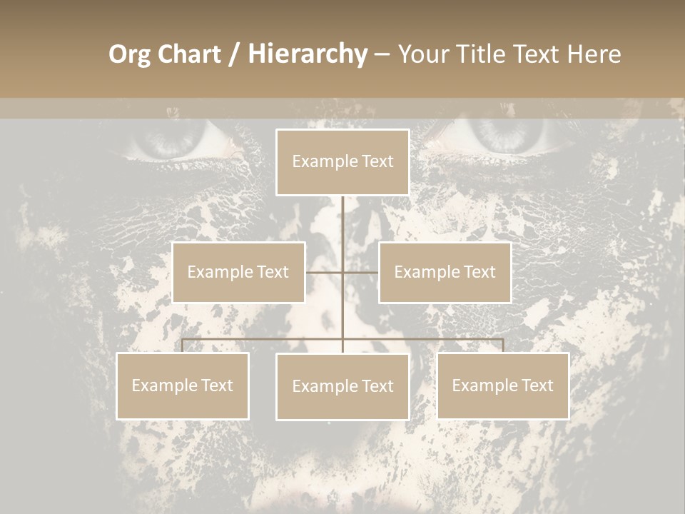 A Woman With Black And White Paint On Her Face PowerPoint Template