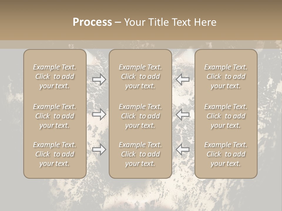 A Woman With Black And White Paint On Her Face PowerPoint Template