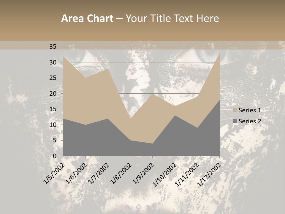 A Woman With Black And White Paint On Her Face PowerPoint Template