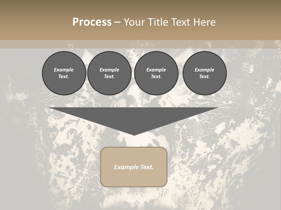 A Woman With Black And White Paint On Her Face PowerPoint Template