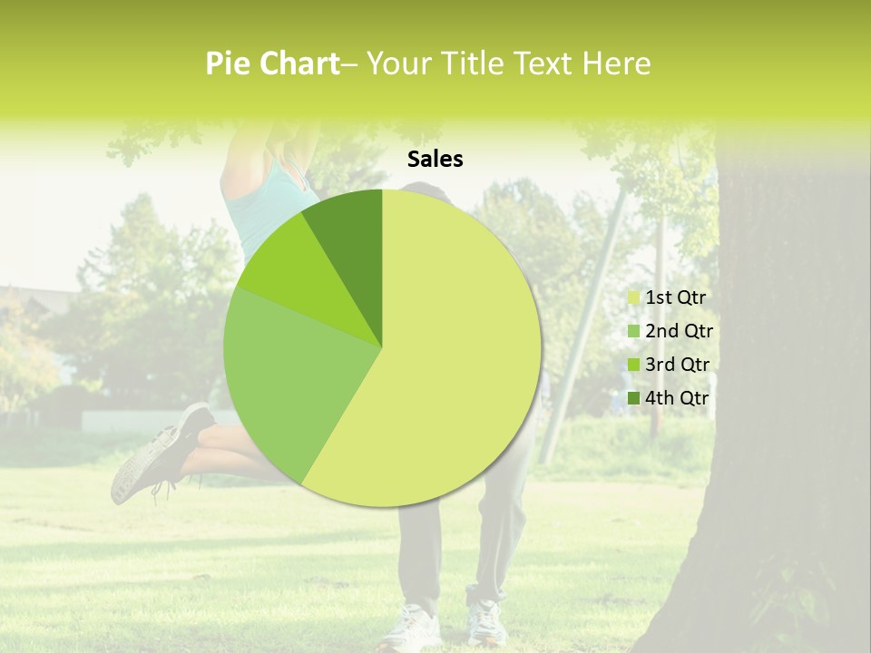 A Man And A Woman Playing With A Ball In A Park PowerPoint Template