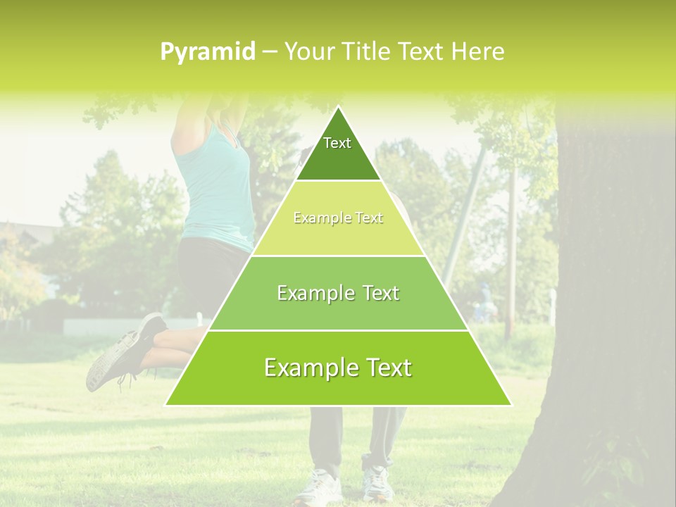 A Man And A Woman Playing With A Ball In A Park PowerPoint Template