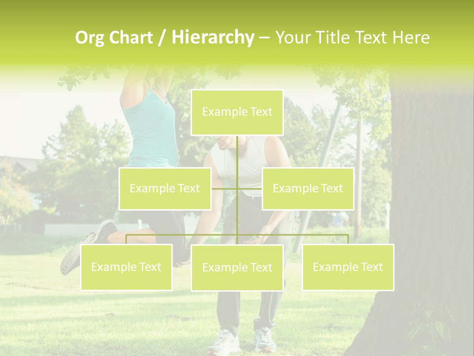 A Man And A Woman Playing With A Ball In A Park PowerPoint Template