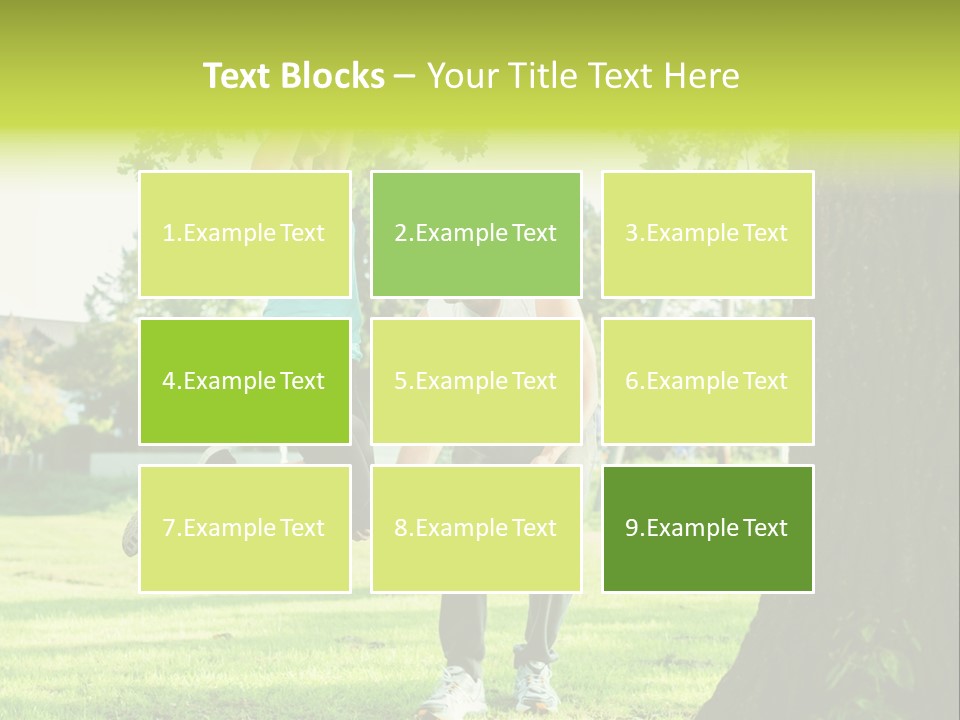 A Man And A Woman Playing With A Ball In A Park PowerPoint Template