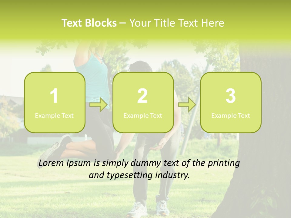 A Man And A Woman Playing With A Ball In A Park PowerPoint Template