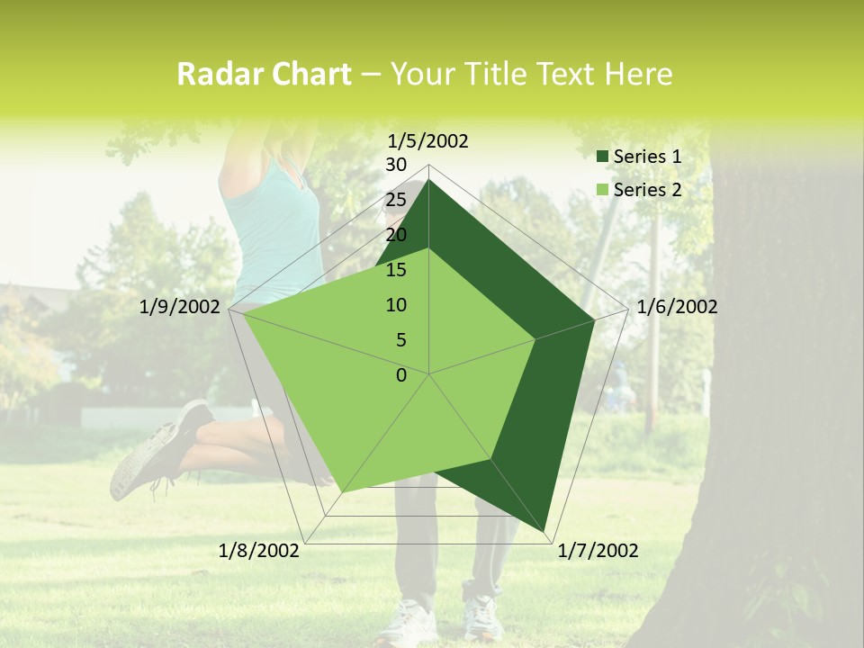 A Man And A Woman Playing With A Ball In A Park PowerPoint Template