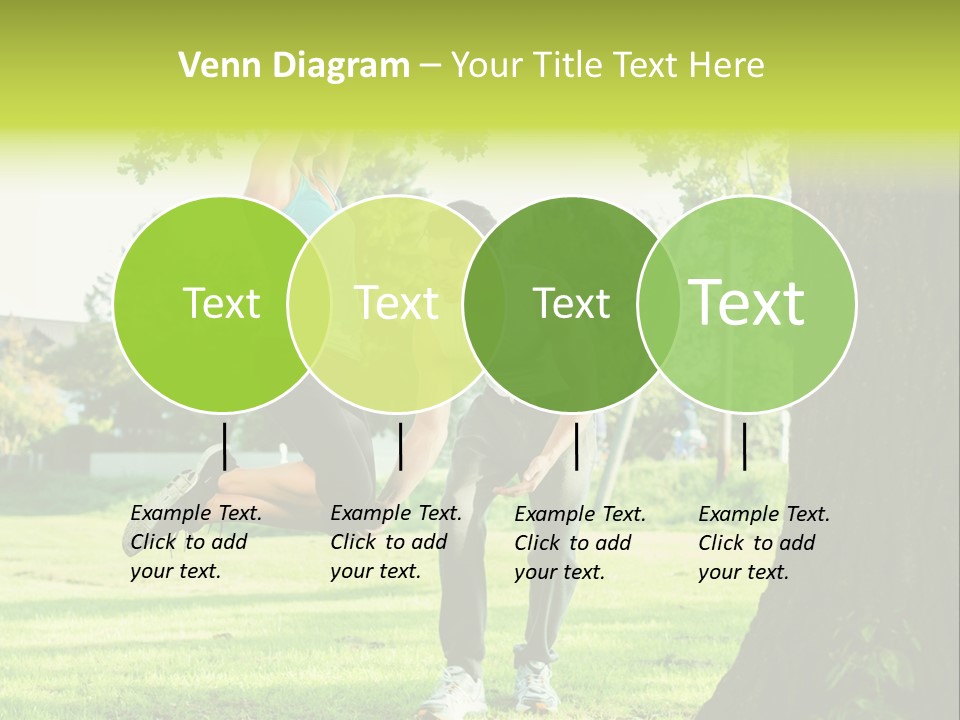 A Man And A Woman Playing With A Ball In A Park PowerPoint Template