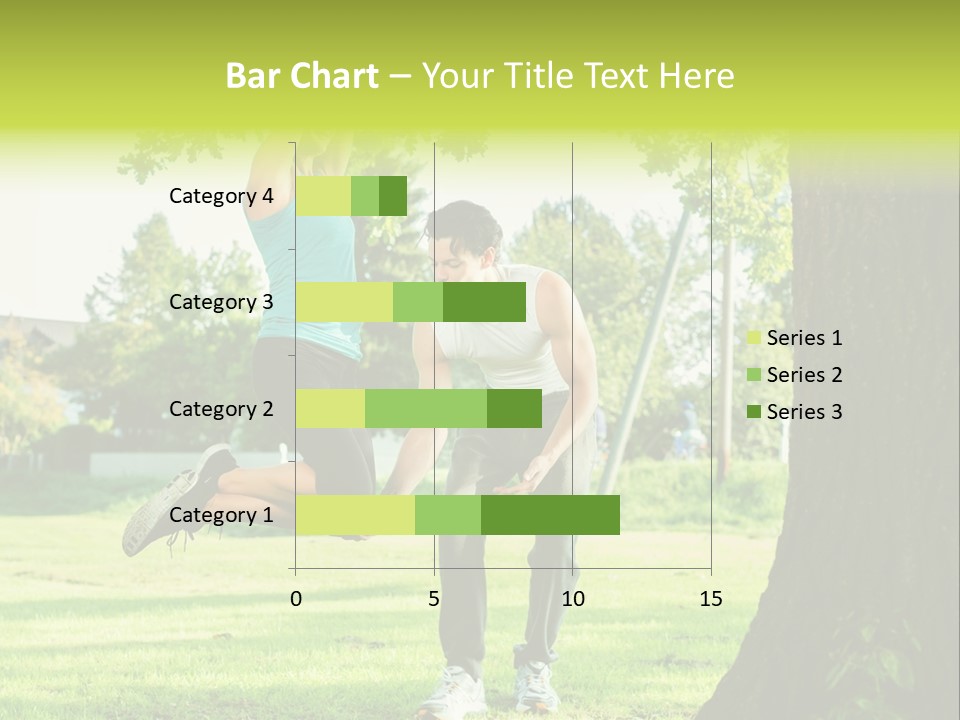 A Man And A Woman Playing With A Ball In A Park PowerPoint Template