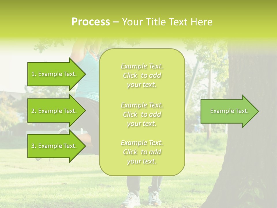 A Man And A Woman Playing With A Ball In A Park PowerPoint Template