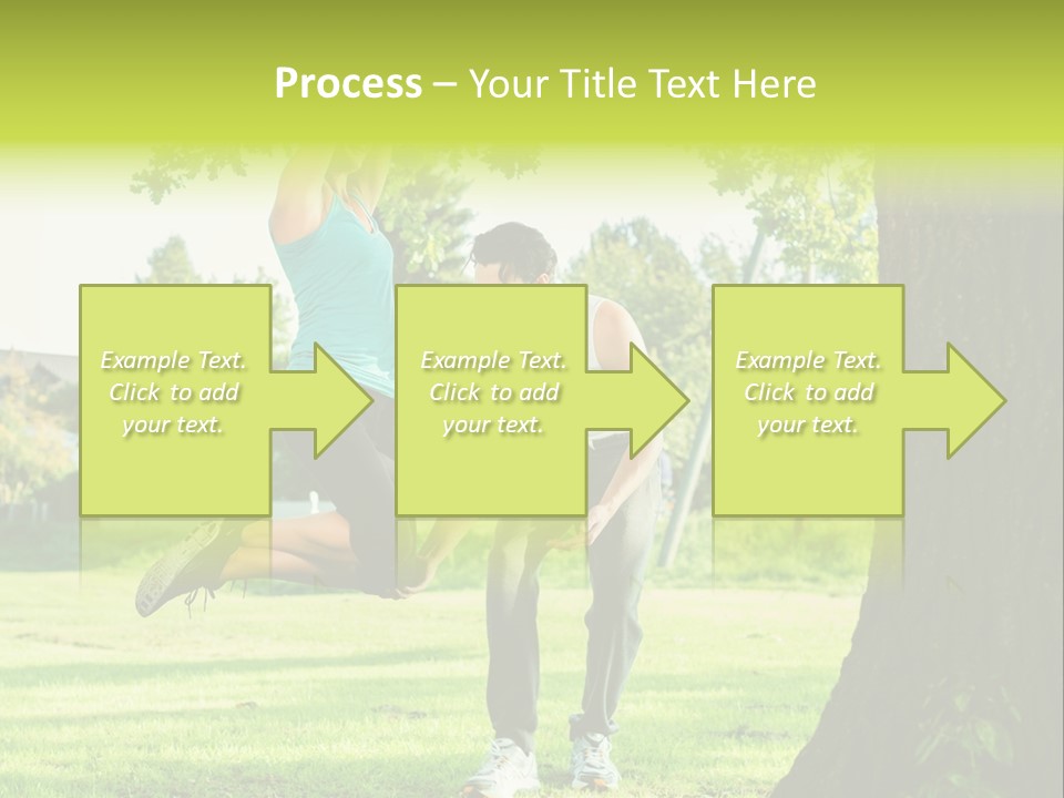 A Man And A Woman Playing With A Ball In A Park PowerPoint Template