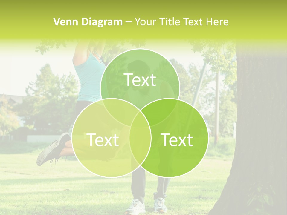 A Man And A Woman Playing With A Ball In A Park PowerPoint Template