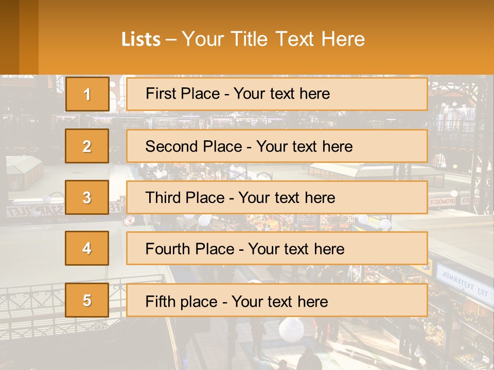 A Group Of People Walking Around A Train Station PowerPoint Template