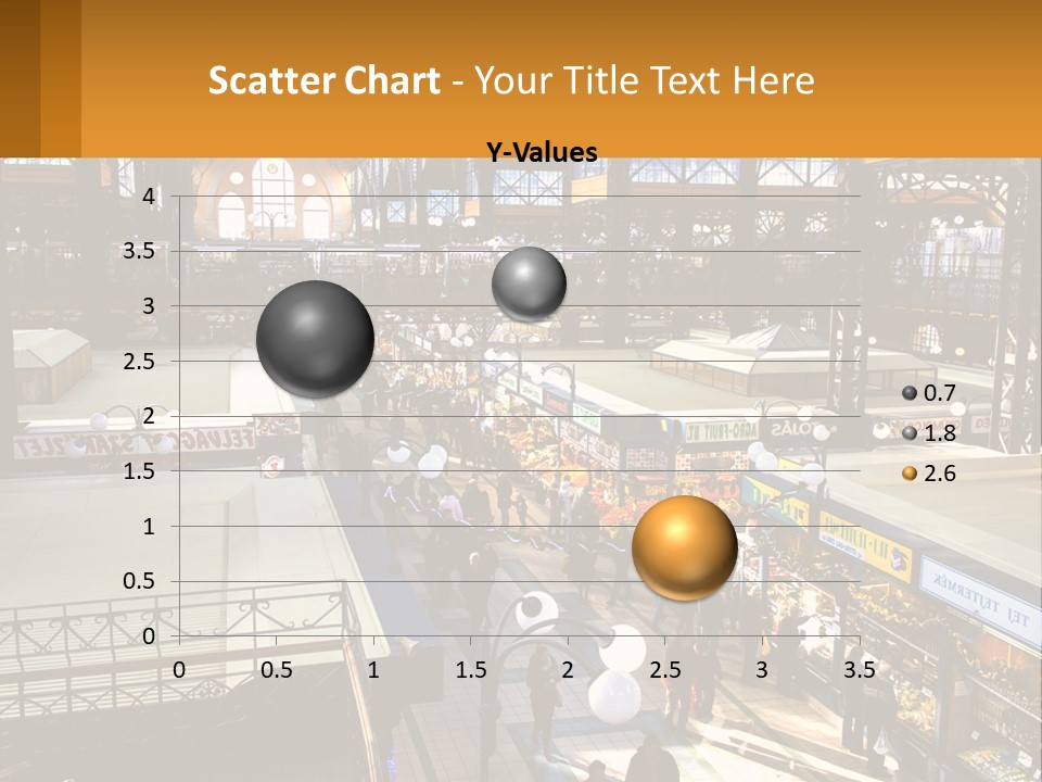 A Group Of People Walking Around A Train Station PowerPoint Template