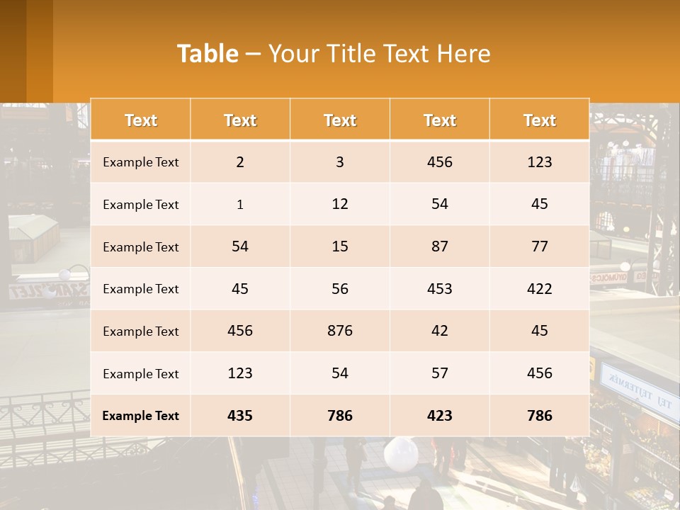 A Group Of People Walking Around A Train Station PowerPoint Template