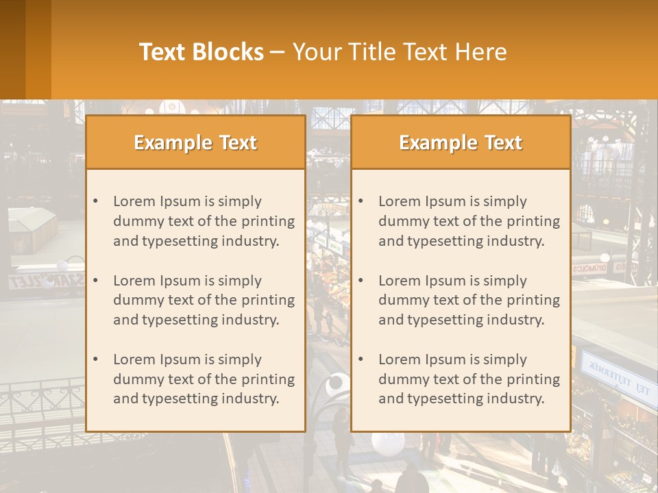 A Group Of People Walking Around A Train Station PowerPoint Template