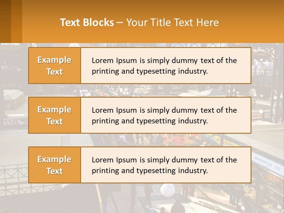 A Group Of People Walking Around A Train Station PowerPoint Template